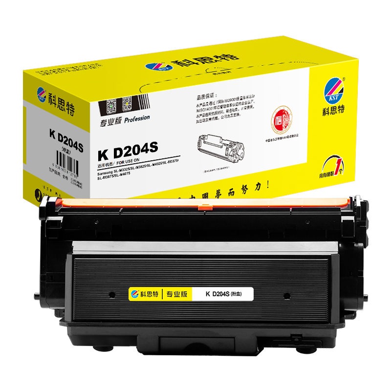 科思特 K D204S 专业版 打印量约3000页 适用三星SL-M3325等 粉盒 1.00 只/支 (计价单位：支) 黑色