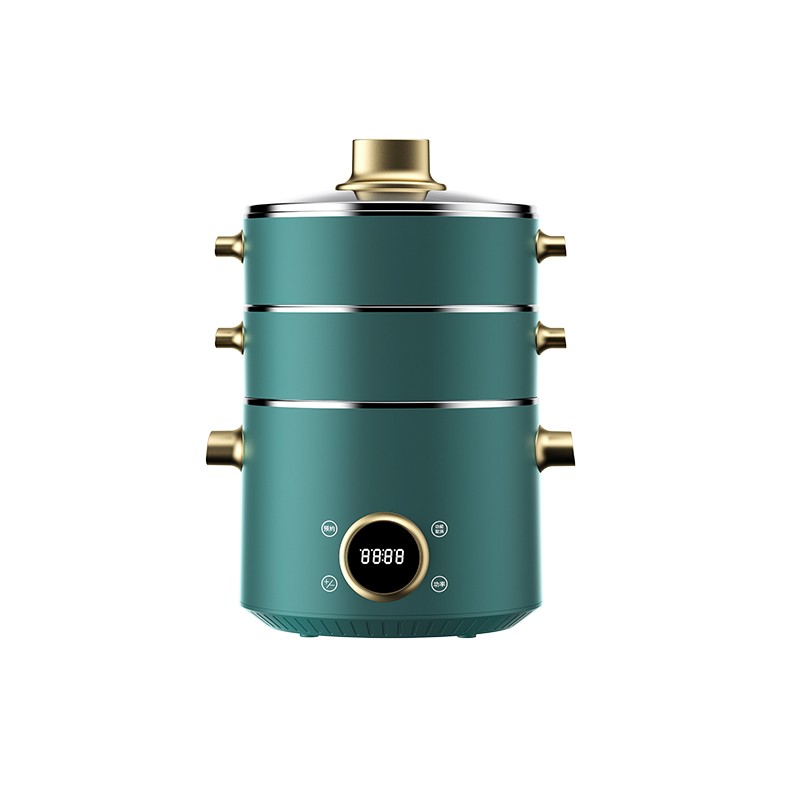 CIH多功能三层大容量自动断电电蒸锅CIH-Z666(单位：个） 绿茶