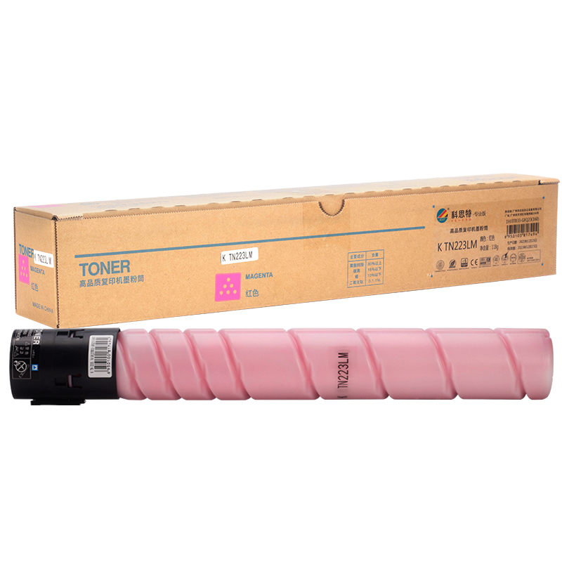 科思特 TN223L/ADT225L 专业版5000页适用柯尼卡美能达 bizhub C226/C266/C7222/震旦ADC225/265 红色 粉盒 (计价单位：只) 红色