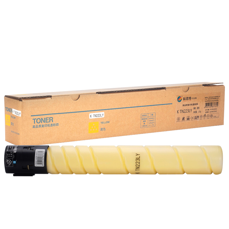 科思特 TN223L/ADT225L 专业版5000页适用柯尼卡美能达 bizhub C226/C266/C7222/震旦ADC225/265 黄色 粉盒 (计价单位：只) 黄色