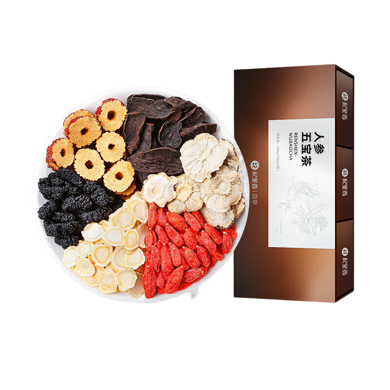 杞里香 人参五宝茶540g（3盒装）滋补养生茶男士补品精肾八宝茶年货礼物