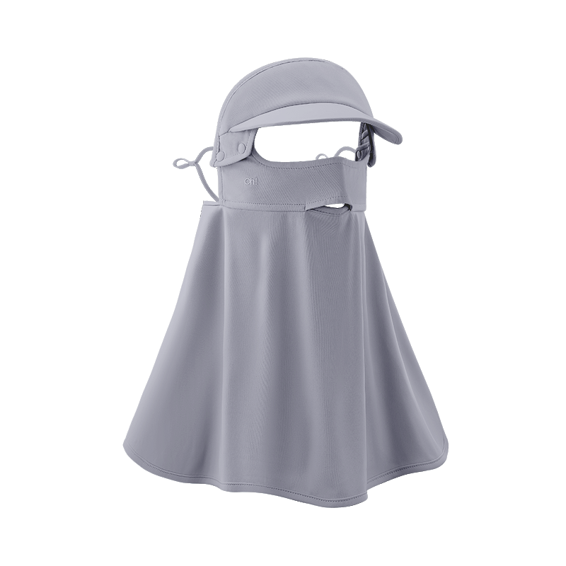 ohsunny暮光系列帽檐款肩颈防晒面罩SLF4M297T（单位：个） 素影灰