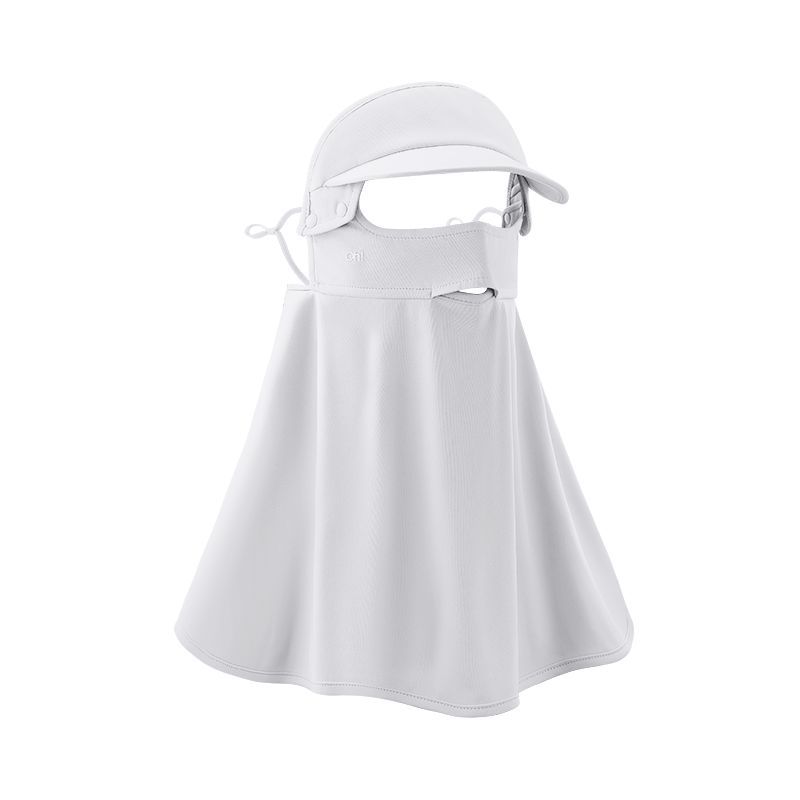 ohsunny暮光系列帽檐款肩颈防晒面罩SLF4M297T（单位：个） 云霜灰