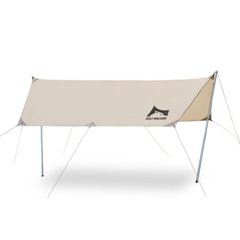 狼行者户外超大防雨防晒天幕流沙金 （4*3米） lxz-80009 自然色