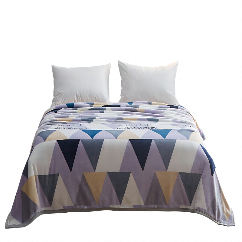 恒源祥格里斯绒毯HYX032MT/180*200cm蓝色 蓝色