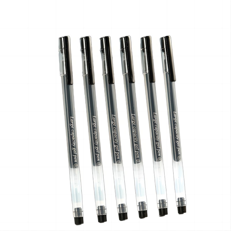 晨光(M&G)文具0.5mm黑色大容量中性笔 巨能写办公签字笔 12支/盒2盒起订 AGPY5501 黑色