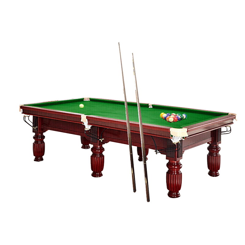 健伦（JEEANLEAN）JL-Z4133GCX 黑八标配棕腿 8球台球桌 九尺台 军绿色