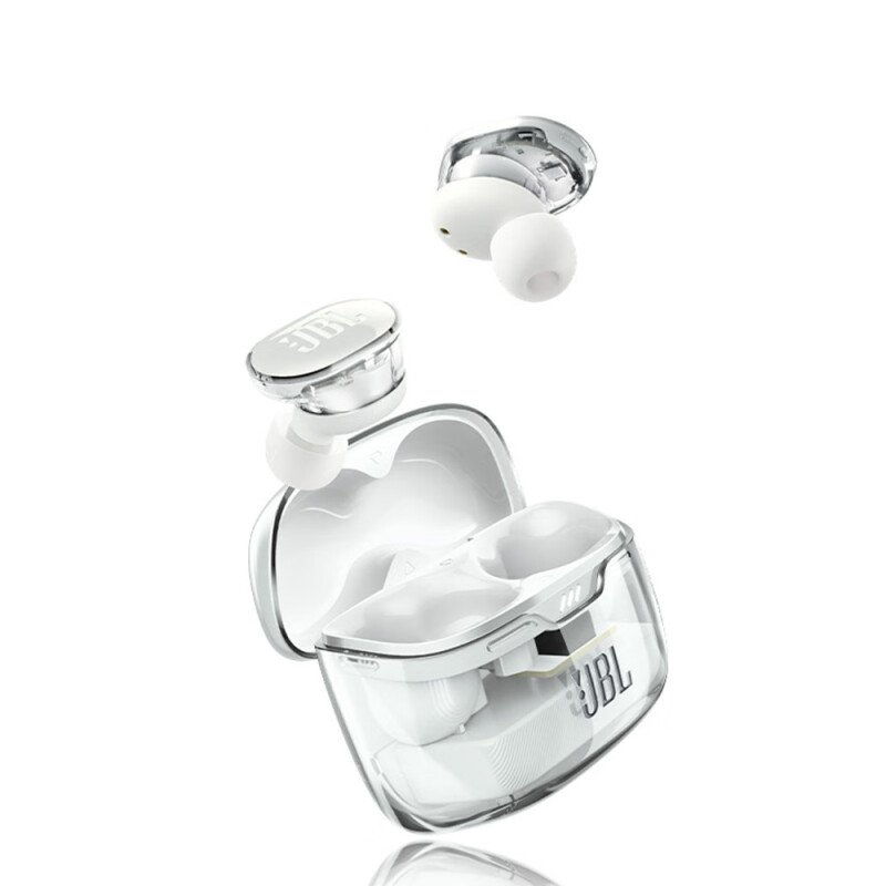 JBL TUNE BUDS蓝牙耳机降噪运动防水入耳式琉璃豆新款正品耳塞 白色