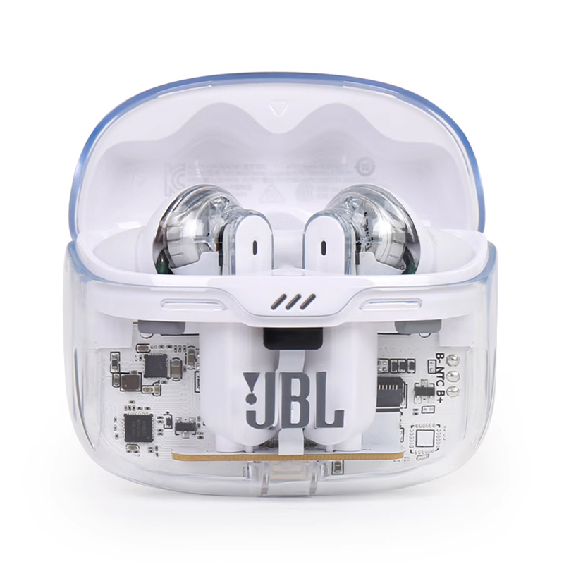 JBL TUNE BEAM 琉璃豆 主动降噪 真无线蓝牙耳机 纯正低频音效 白色