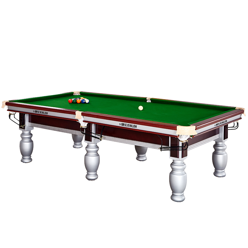 健伦（JEEANLEAN）JL-ZQT33标准黑八台球桌大理石家用成人桌球台 军绿色