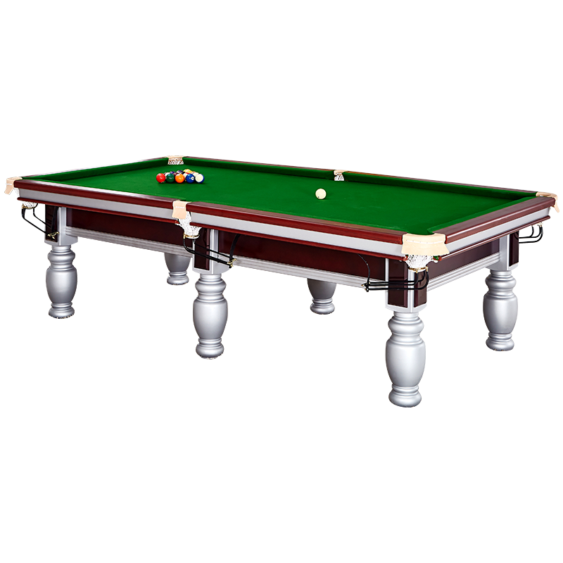 健伦（JEEANLEAN）JL-ZQT32标准台球桌 美式黑八九尺大理石家用商用高端娱乐桌球台 军绿色