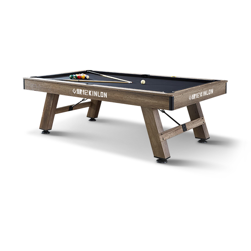 健伦（JEEANLEAN）JL-ZQT-C3 高密度板台球桌 家用商用可黑八九球八尺九尺桌球 香槟色