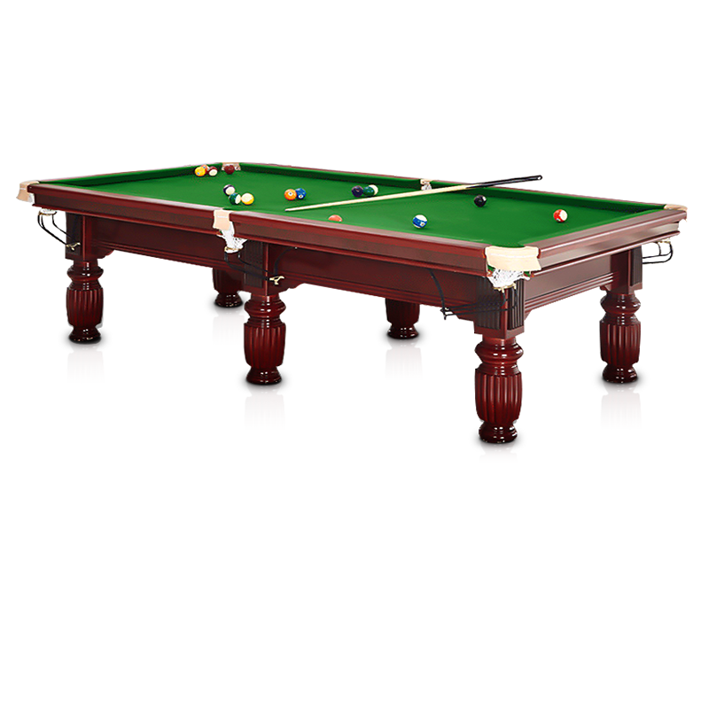 健伦（JEEANLEAN）JL-ZQT36台球桌成人桌球台家用黑八美式中式经典黑八 高配版 军绿色