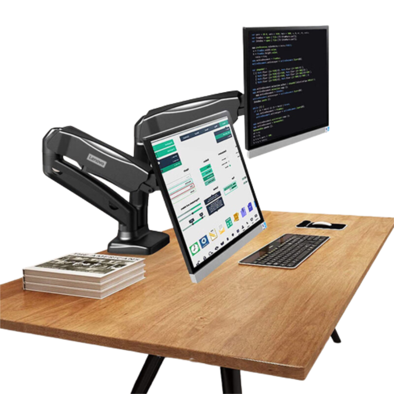 联想 ThinkPad 显示器支架E201 黑，力学仿生悬浮壁,180&deg;全视角,9KG硬核承托,个 黑色
