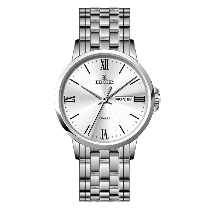 依波手表男士简约商务女士生日礼物防水钢带石英腕表情侣表  70330 白面钢带（单位：只） 70330120 白面钢带女表