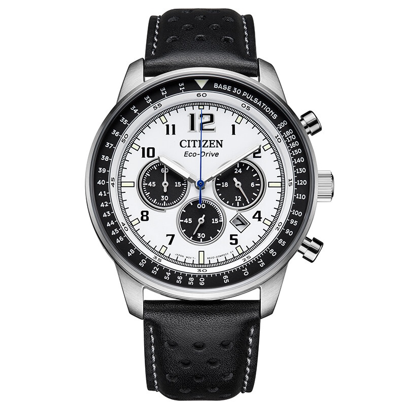 Citizen西铁城 FF系列 光动能手表新配色休闲时尚男表CA4500-32A（单位：块） 白色