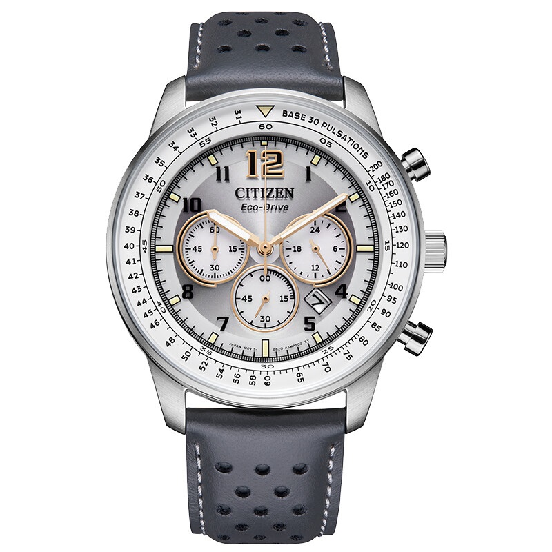 Citizen西铁城 FF系列 光动能手表新配色休闲时尚男表CA4500-24H（单位：块） 白色