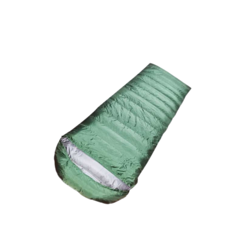 维仕蓝 户外迷彩睡袋信封式防寒加厚保暖单人野营露宿羽绒睡袋 个 军绿色