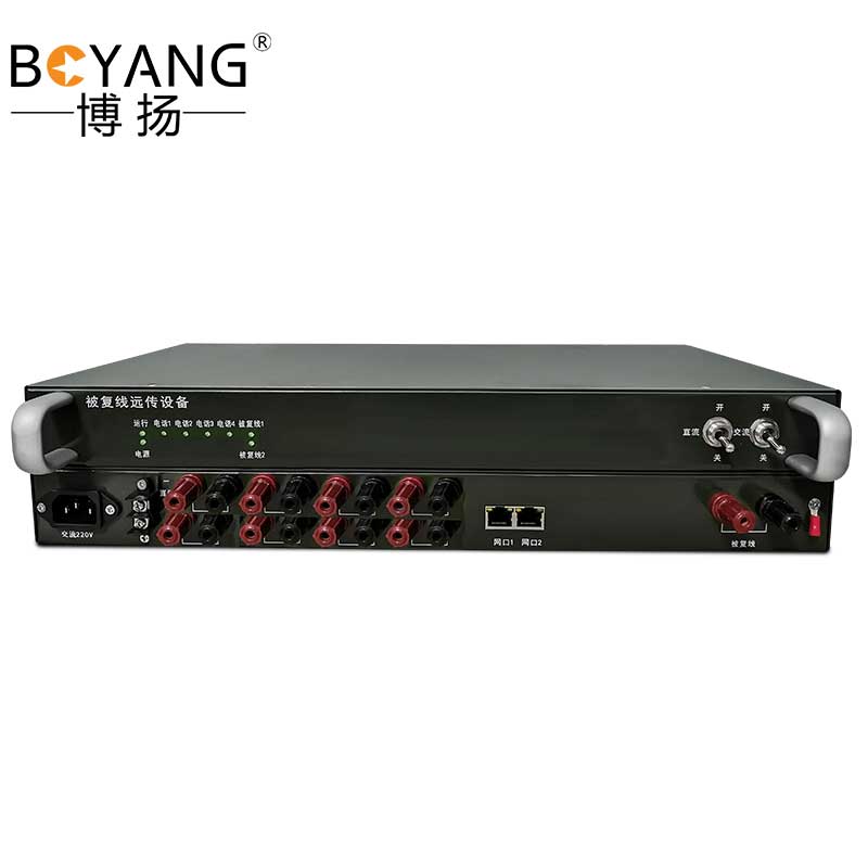博扬 以太网被复线远传设备EDSL 电话线网桥被覆线远传 8路电话+2路隔离网 可传输12公里一台 黑色
