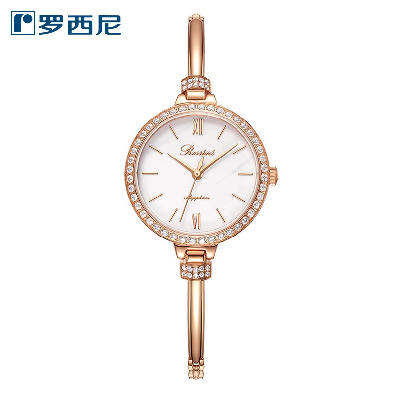 Rossini罗西尼 CHIC系列 石英手表白盘钢带女表5916G01A（单位：块） 白色