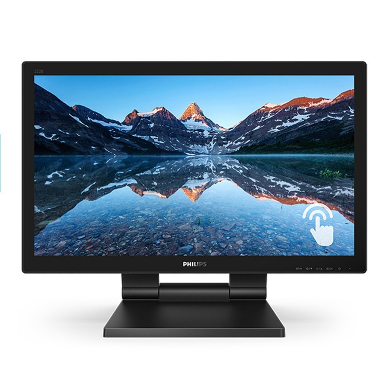飞利浦 21.5英寸触控显示屏 十点电容触控内置音响触摸屏显示器 222B9T（单位：个） 黑色