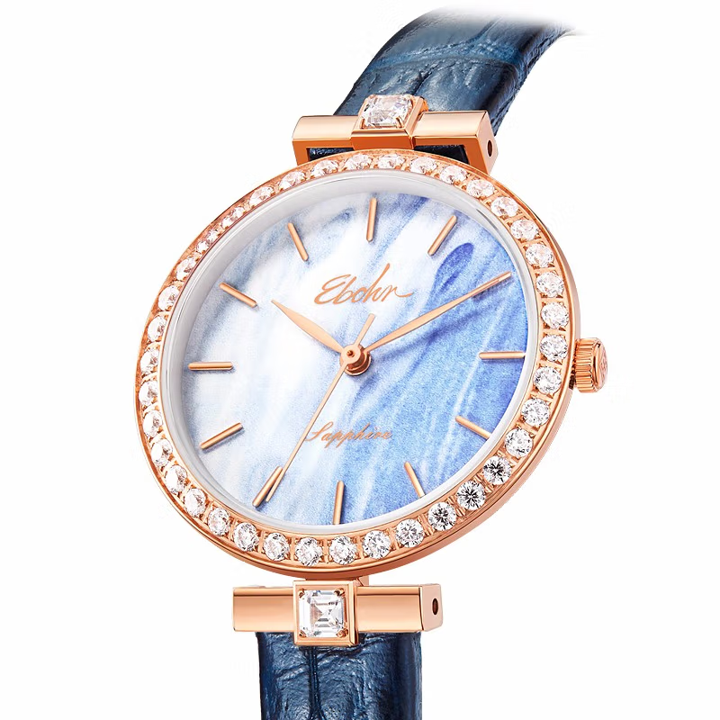 EBOHR依波表手表女卡纳系列简约气质礼盒装女表 玛瑙蓝女款51370442（单位：个） 宝石蓝