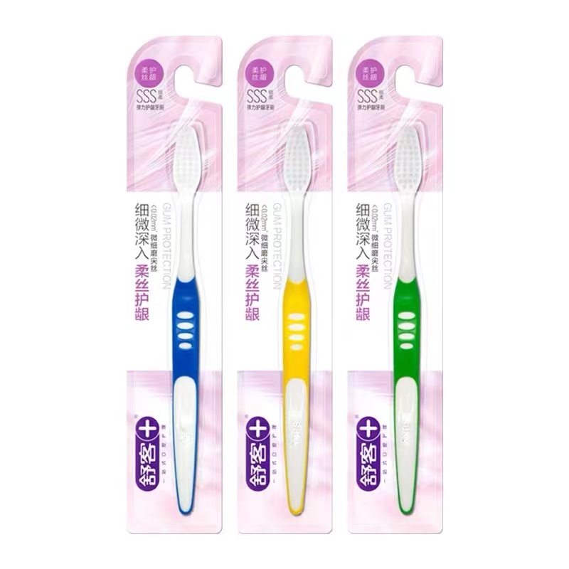 舒客弹力柔丝护齦3支装 白色