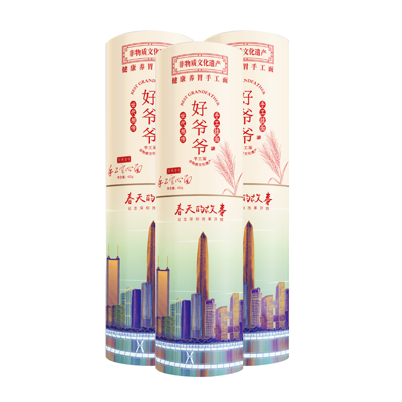 好爷爷手工空心面城市款把装原味 单位：组 3把装