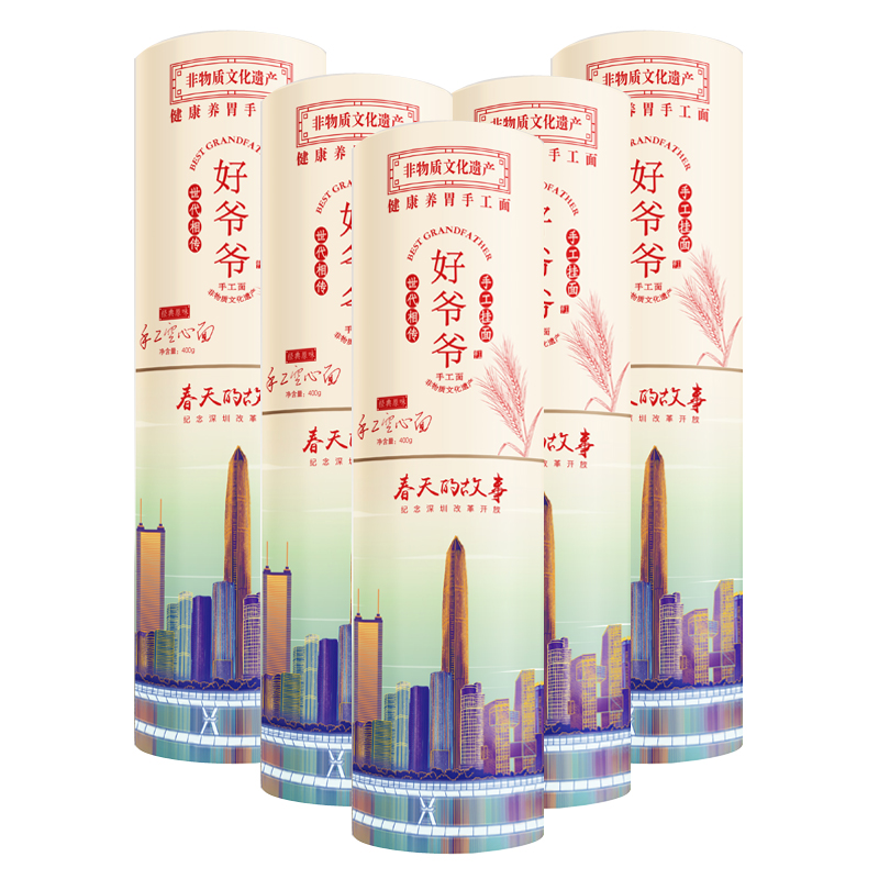 好爷爷手工空心面城市款把装原味 单位：组 5把装