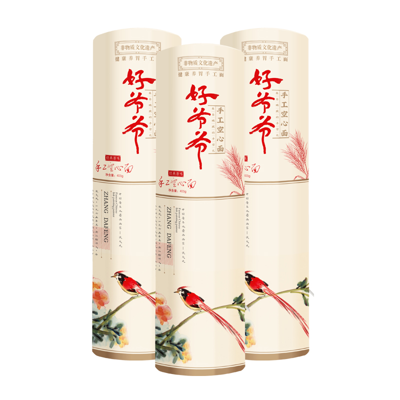 好爷爷手工空心面长寿鸟款把装原味单位：组 白色3把装