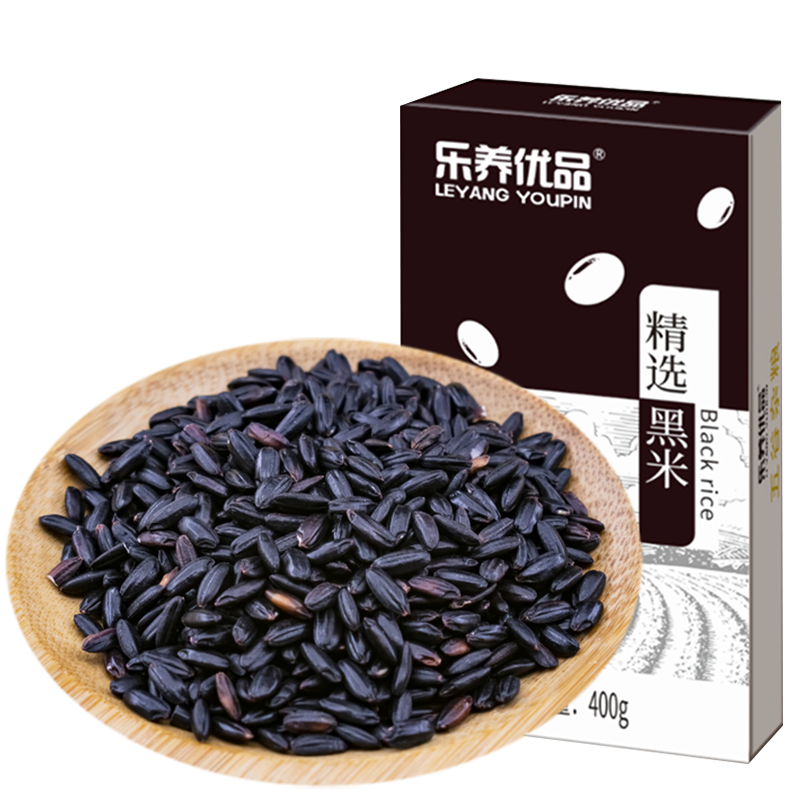 乐养优品精选黑米400g*2单位：盒  