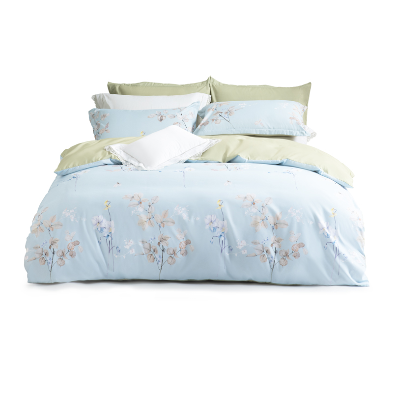 水星家纺 DH南风知意-S04(抗菌) 四件套 适用1.5米床/124842（单位：套） 婴儿蓝