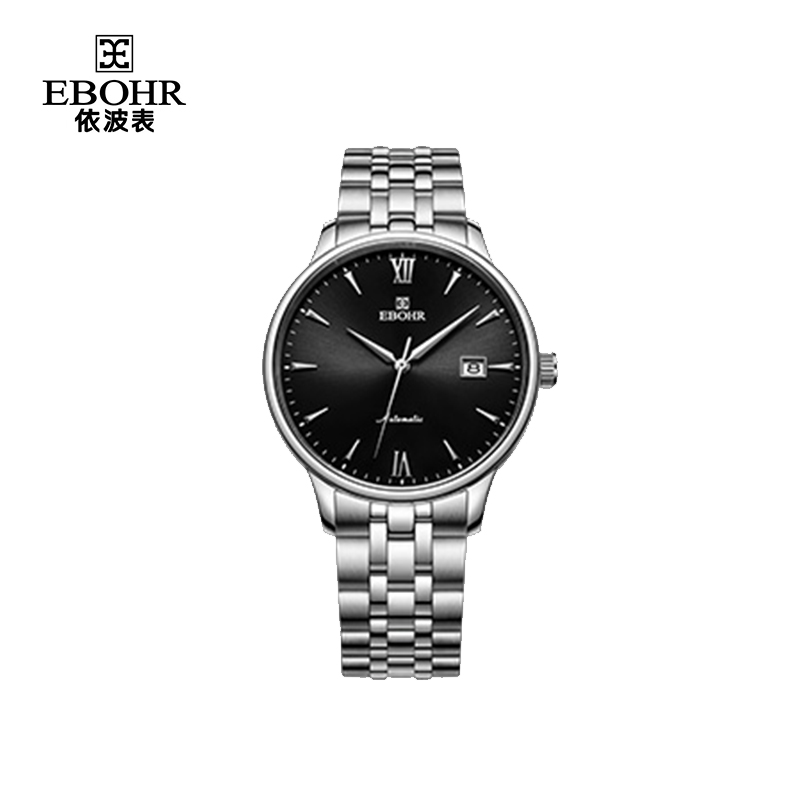 EBOHR依波表大师系列手表男正品防水官方自动机械表男士腕表50610211（单位：个） 曜石黑