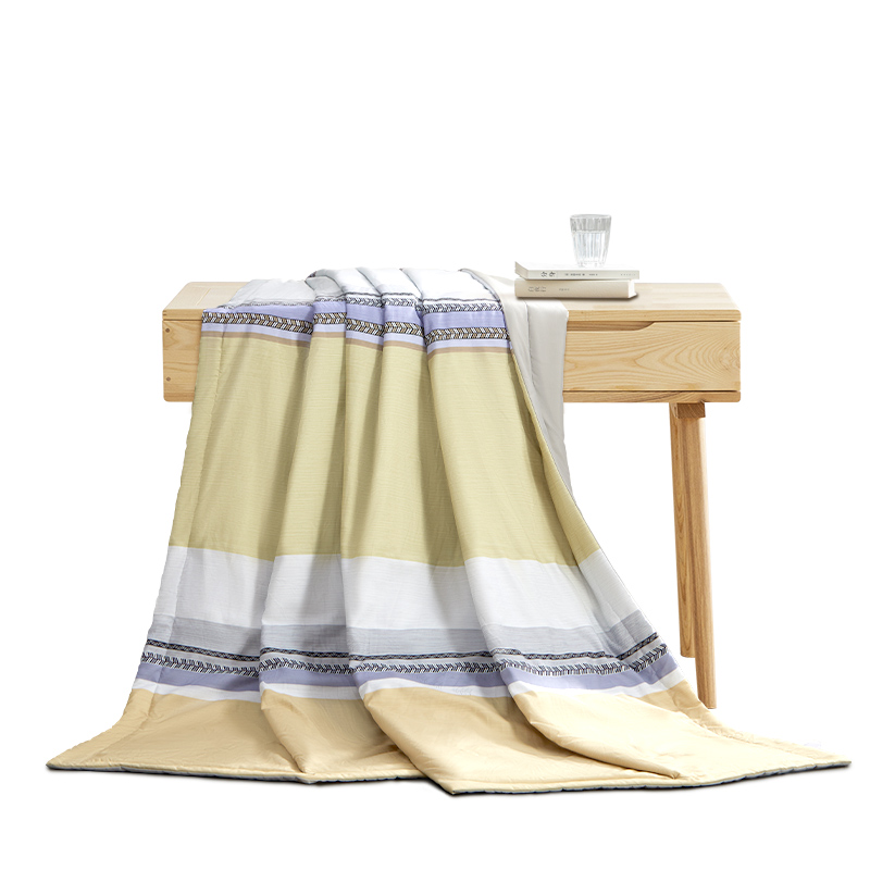 水星家纺 DH新都丽影夏被 150cm&times;200cm/123052 （单位：条） 黄色