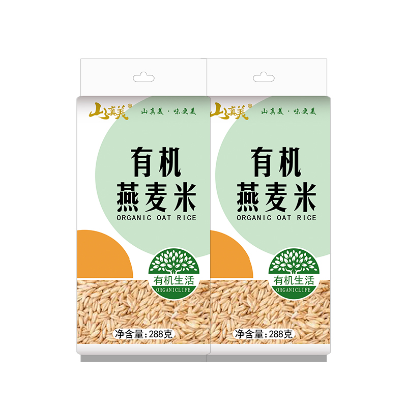 山真美有机燕麦米288g*2袋  