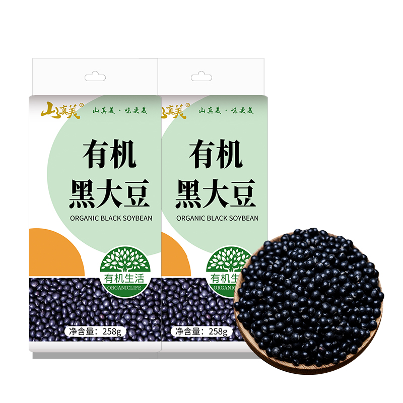 山真美有机黑大豆258g*2袋  