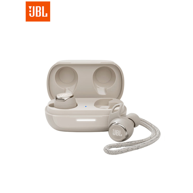 JBL REFLECT FLOW PRO真无线蓝牙耳机运动防水防尘降噪开盖闪连 白色