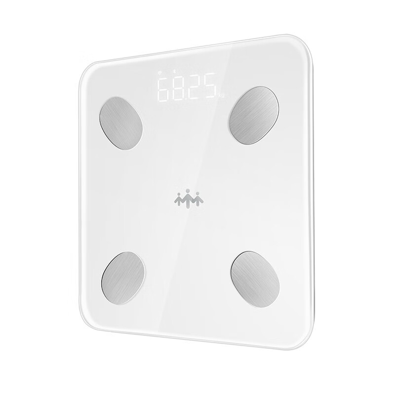 乐心 lifesense 智能体脂体重秤电子称高精准秤家用称重 26项人体数据测试A26（单位：个） 白色