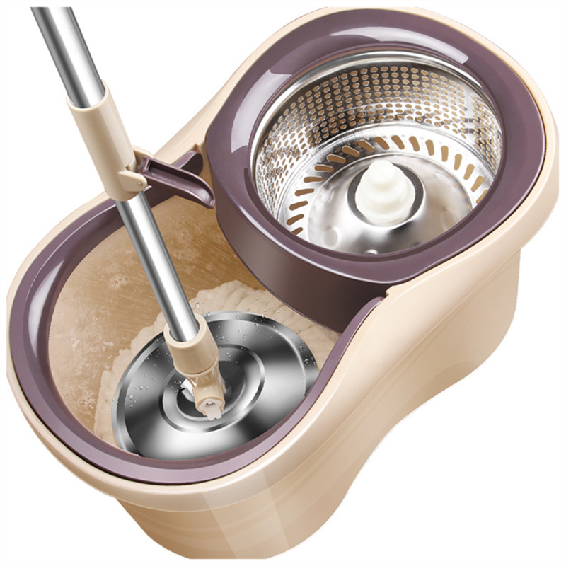 百家好世免手洗小蛮腰旋转拖把配4个头 4个拖把头