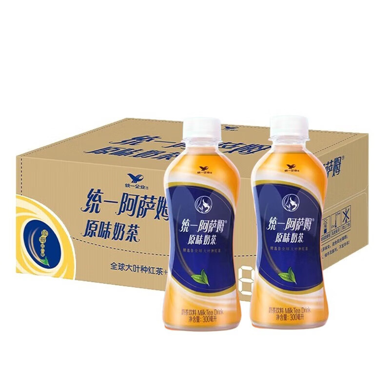 统一阿萨姆奶茶原味300mlX24瓶（整件） 橙色