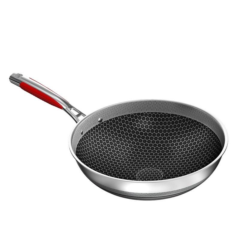 康巴赫（KBH）五代不锈钢炒锅  32cm KGD-C32W【14030151】（单位：套） 不锈钢色