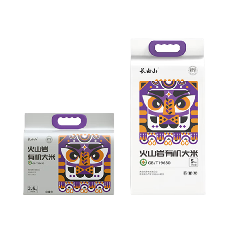 长白山火山岩有机大米虎头(单位：袋） 2.5kg