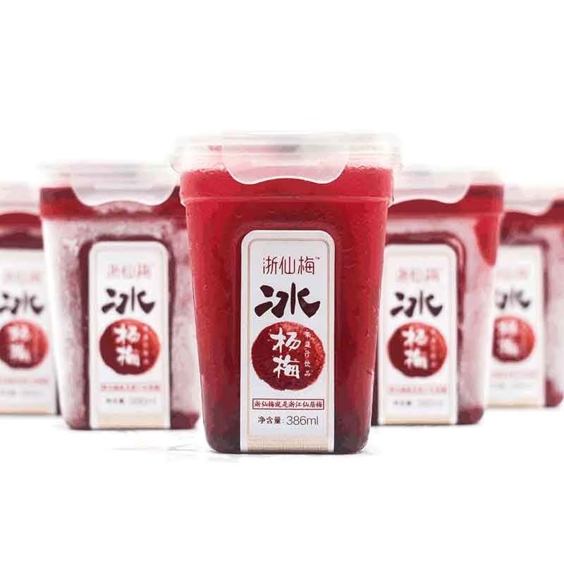 浙仙梅杨梅汁386ml*6瓶 莓果色