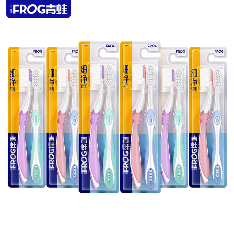 青蛙（FROG）物语系列202牙刷12支装 （单位：套）混色