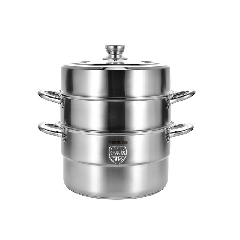 翰乐304食品级不锈钢蒸锅HL-RC01复合底（套）  