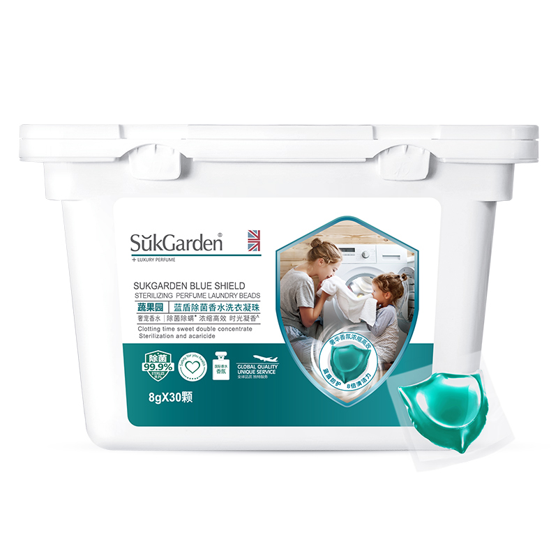 蔬果园（SukGarden）蓝盾蓝风铃香水洗衣凝珠SGY0244（单位：盒） 白色