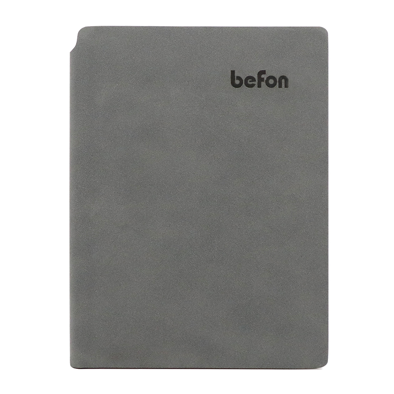 得印(befon) A5办公笔记本子文具 高档商务工作学习记事本子可插笔软皮笔记本 单位：本 A5深灰色