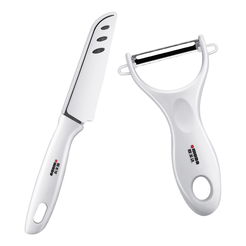 欧美达 瓜刨+水果刀两件套 OMD85709 白色