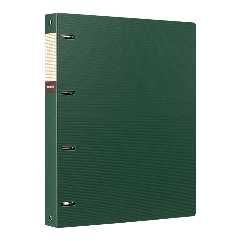 天色 5只四孔文件夹打孔 A4活页夹插页资料册 快劳夹试卷夹大容量加厚强力夹 TS-1615 墨绿 墨绿