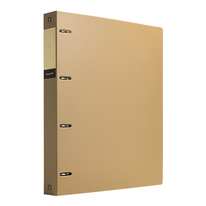 天色 5只四孔文件夹打孔 A4活页夹插页资料册 快劳夹试卷夹大容量加厚强力夹 TS-1615 古铜棕 古铜棕